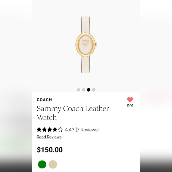 Sammy Coach Leather Watch - Picture 10 of 14